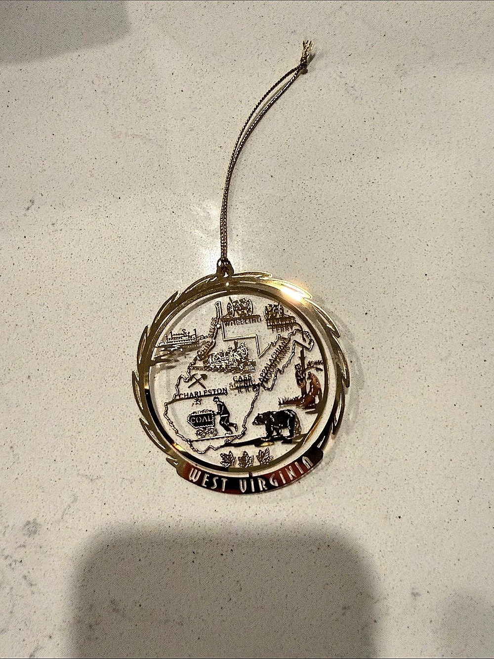 West Virginia Souvenir ornament